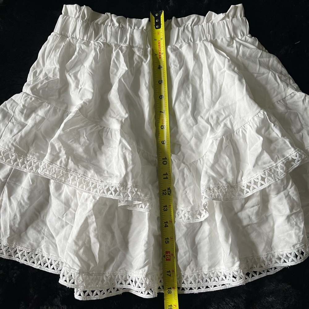 White Ruffled Skirt - Picture 2 of 3
